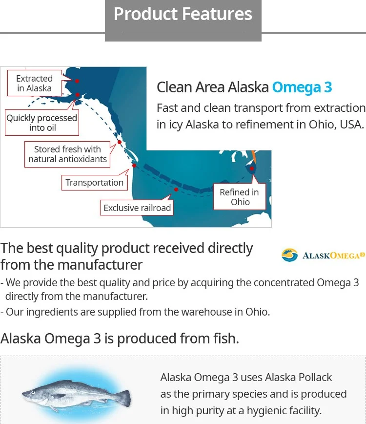 Atomy Alaska E-Omega 3 fish oil capsules