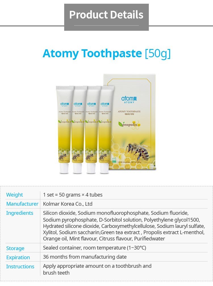 Atomy Toothpaste products details